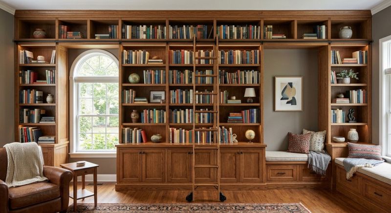 Custom Bookcase Installation in Frederick, MD