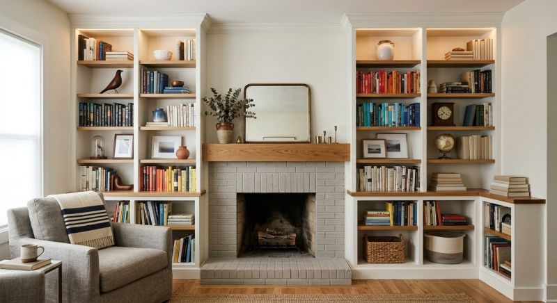 Fireplace Shelves Installation in Fairfax, VA