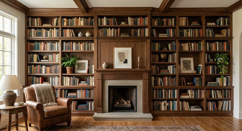 Custom Bookshelves Installation in Fairfax, VA