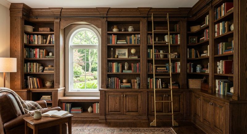 Custom Bookshelves Installation in Raleigh, NC
