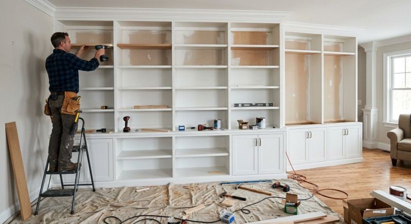 Mudroom Shelving Installation in Fairfax, VA