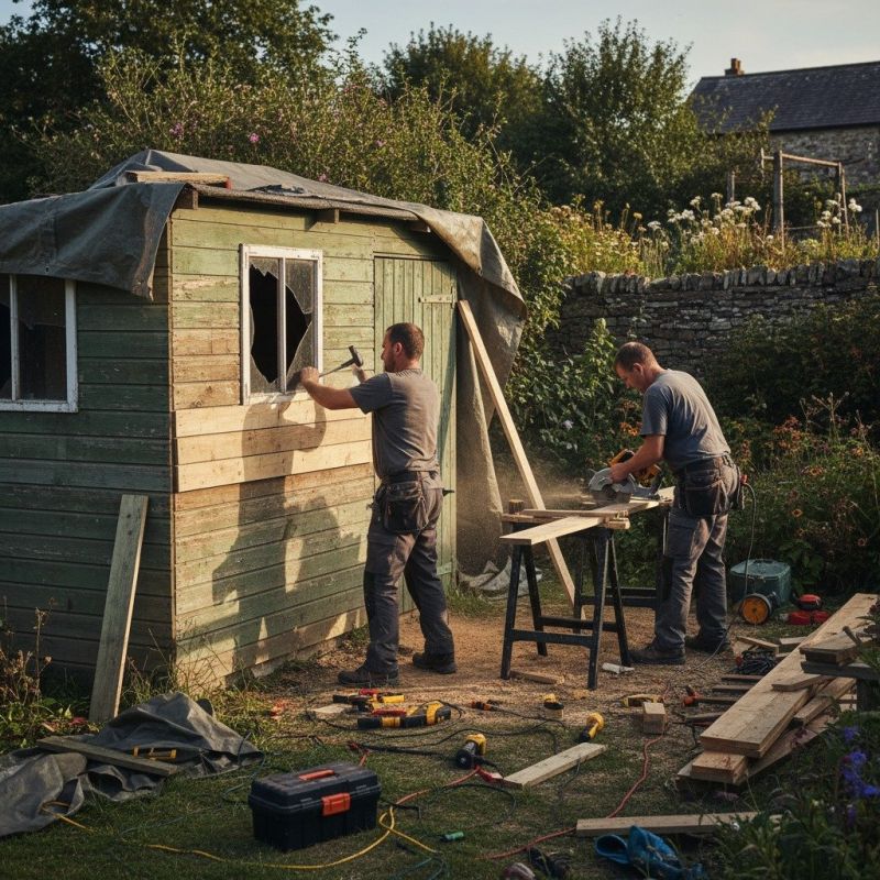 Shed Damage Repair in Olathe, KS