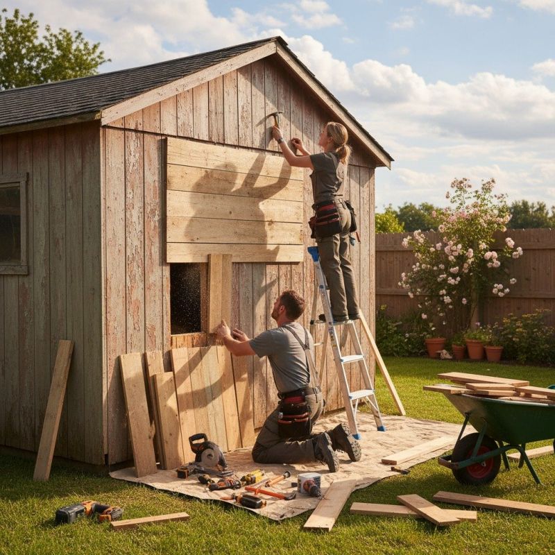 Wood Shed Repair in Wilmington, NC